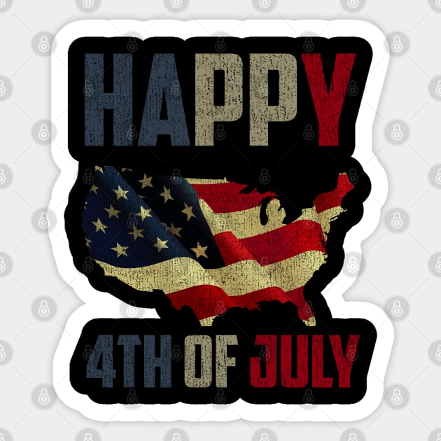 happy 4th july. sience 1776 United States America Sticker by tioooo